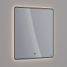 Зеркало LEMARK MIOBLACK 80х80 см с интерьерной подсветкой, с подогревом LM80ZM-black